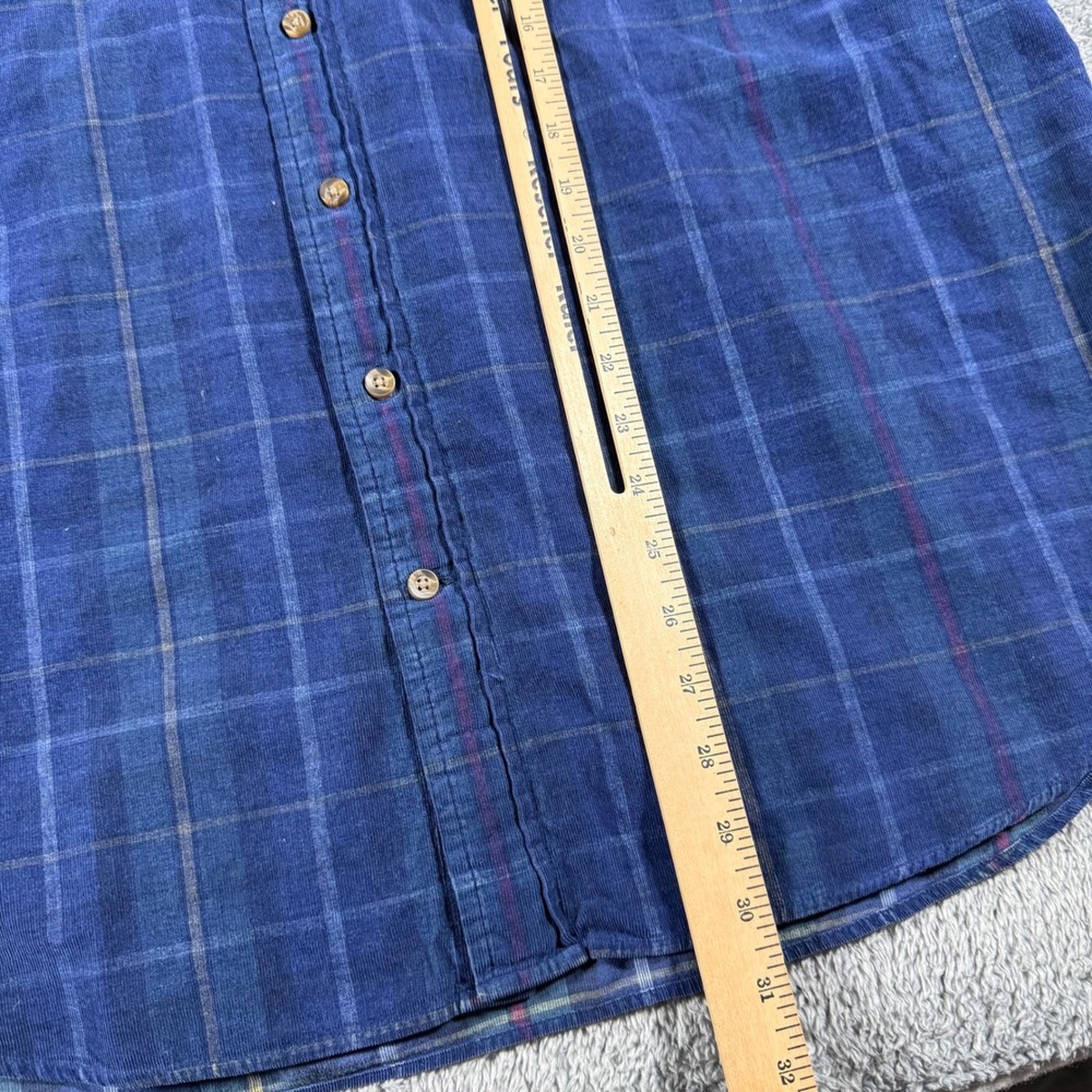 Vineyard Vines Button Down Shirt Mens XL Blue Corduroy Plaid Classic Fit Tucker - Picture 7 of 7